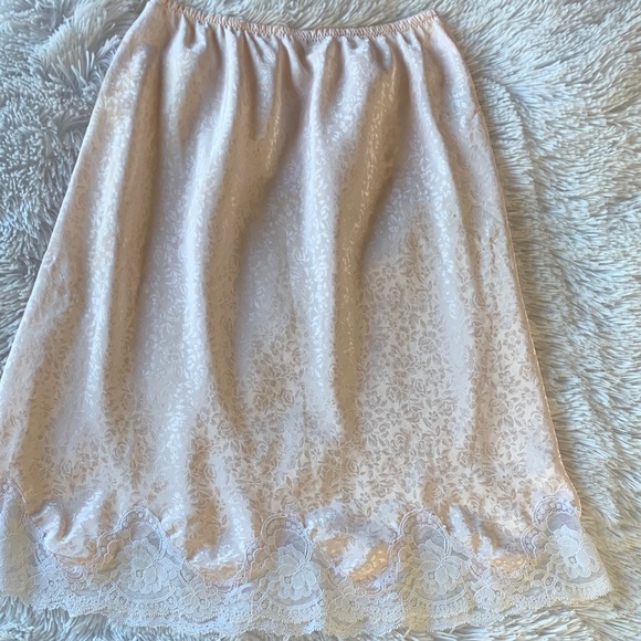 Dior Other - Vintage Christian Dior Petal Pink Lace Detail Slip